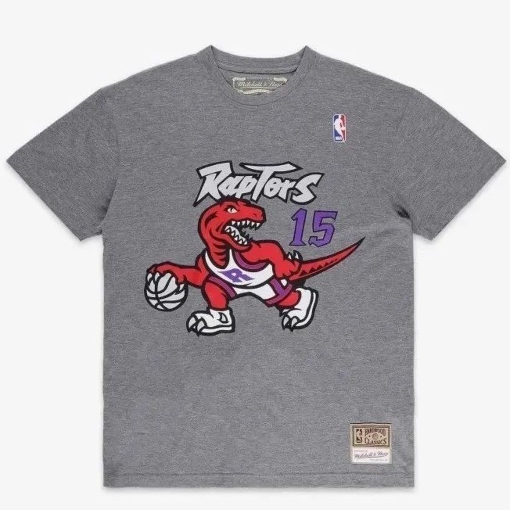 Mitchell & Ness Toronto Raptors Vince Carter 15 Hardwood Classics‎ Grey Shirt XL